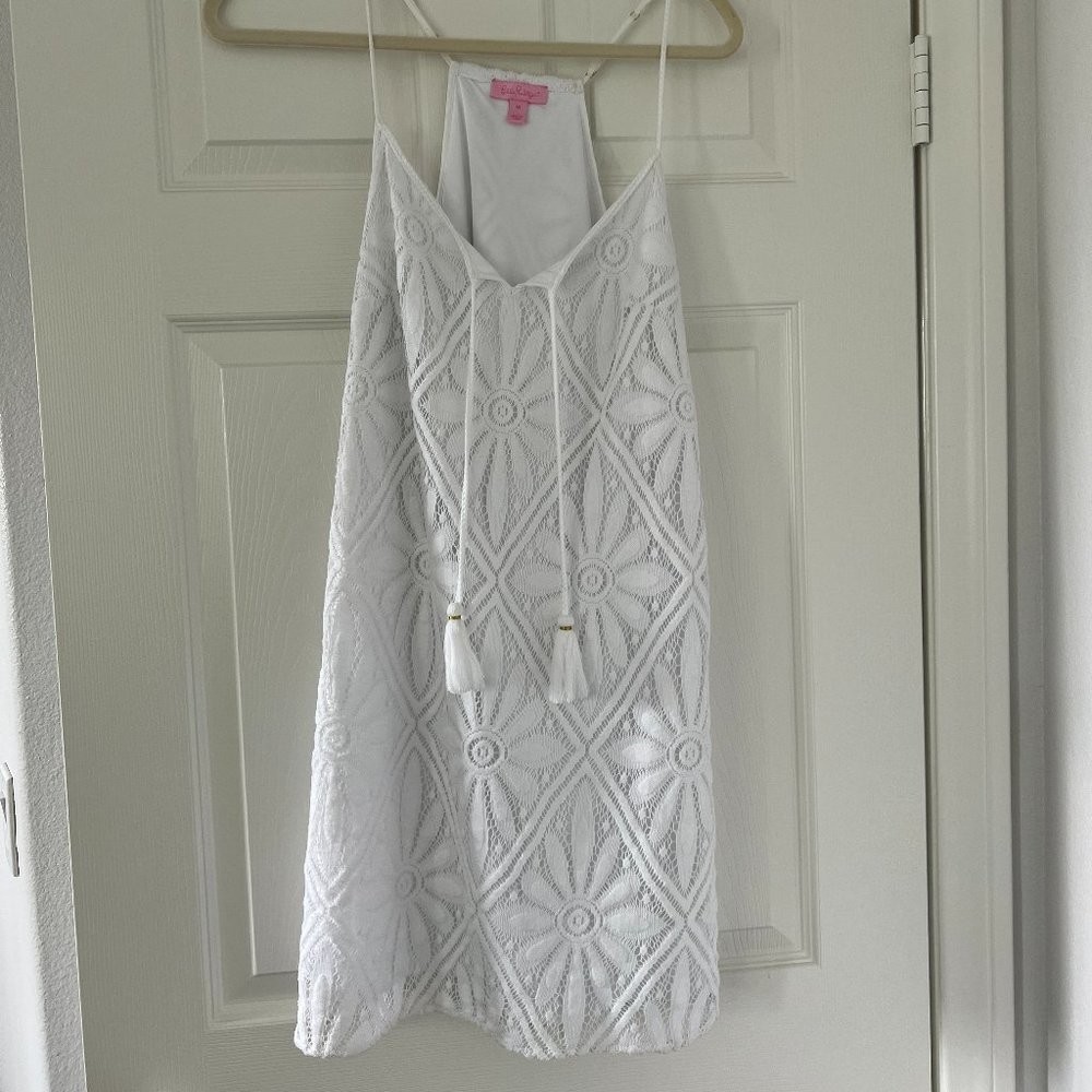 Lily Pullitzer White Sunfower Knit Dress - Size M